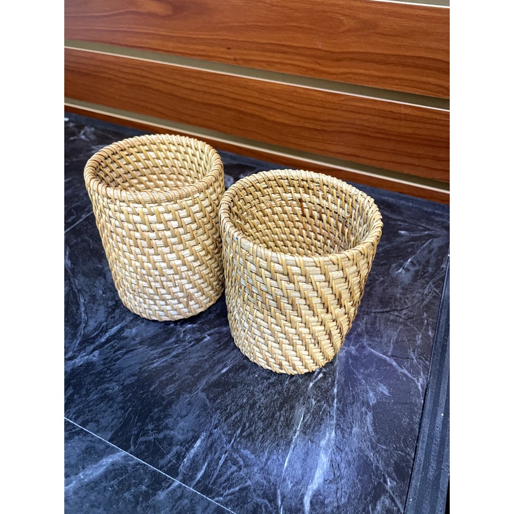 Rattan Storage Organizer - Set of 2